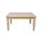 International Concepts Square Java  Coffee Table, 36 W, 36 L, 18 in H, Wood, Unfinished OT-60SC - alternate 3